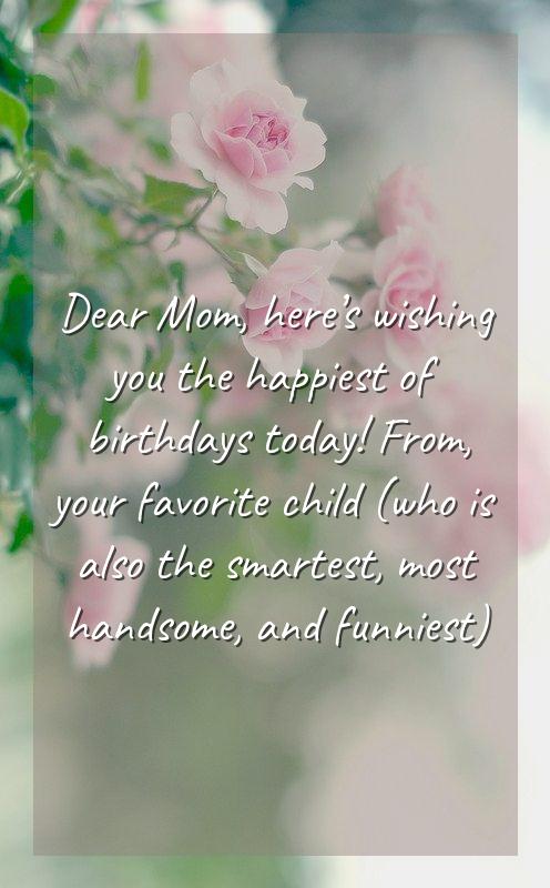 Say happy birthday mummy to yourmother